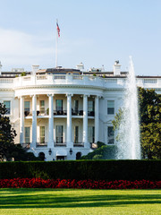 Fototapeta na wymiar The White House, South Lawn view, Washington DC, USA.