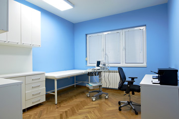 Interior room medical ultrasound diagnostic