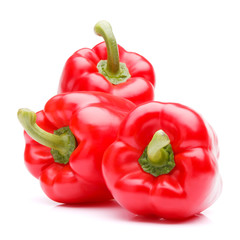 Sweet bell pepper isolated on white background cutout