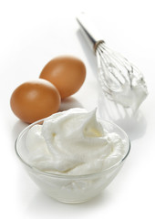 Beaten egg whites