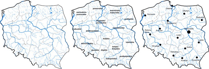Fototapeta Mapa Polski obraz