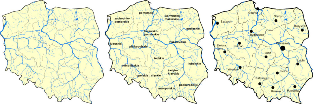 Mapa Polski