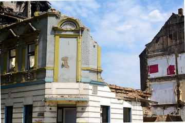 Wohnhäuser werden abgerissen