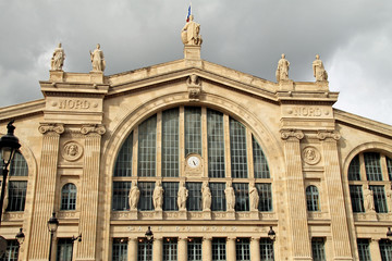 Fototapeta na wymiar Gare du Nord in Paris