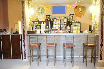 Interior of a restaurant