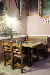 Interior of a restaurant