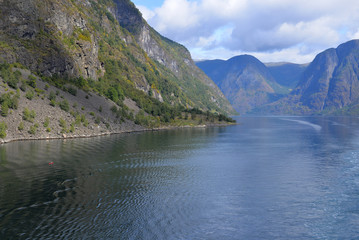 Naklejka na ściany i meble fjord en norvège