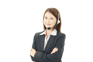 笑顔のオペレーター