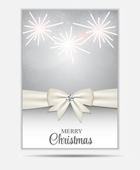 Christmas Website Banner and Card Background Vector Illustration