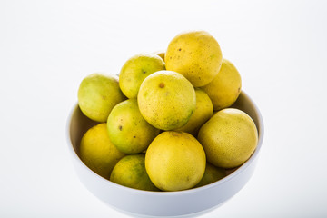 group of lemon isolated on white background