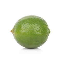 Citrus lime fruit isolated on white background.