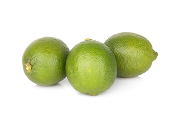 Citrus lime fruit isolated on white background