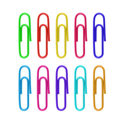 paper clip isolated on white