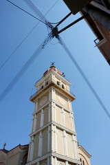 Fototapeta na wymiar Tower of Orthodox Church in Zakynthos