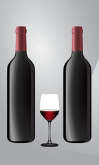 Win bottles and glass
