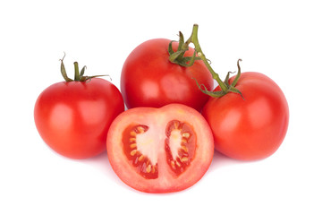 Tomato isolated on white background
