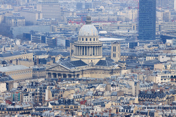 Fototapeta na wymiar Pantheon in Paris, view from top