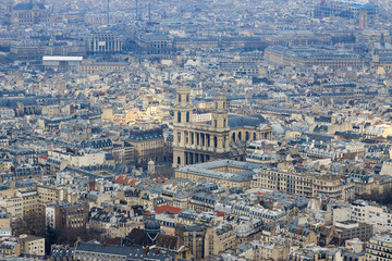 Panorama of Paris, view from top