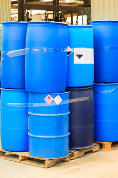 Blue barrels