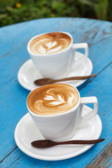 Cup of coffee latte