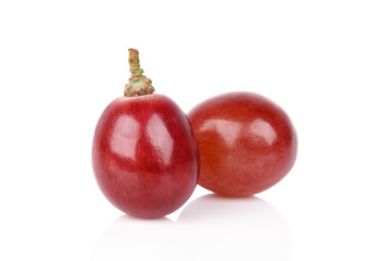 red grape isolated on white