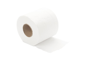 rolled toilet paper