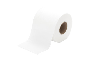 rolled toilet paper