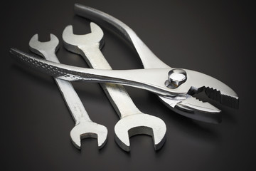 Tool on a black background