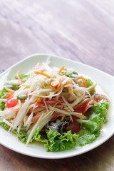 Somtum, papaya salad delicious food in thailand