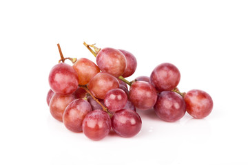 red grape isolated on white background.