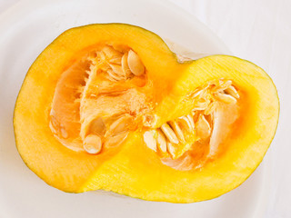 Sliced pumpkin