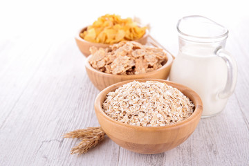 assortment of cereals