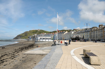 Seafront at Aberystwyth, Cardigan, Wales © davidyoung11111