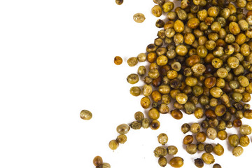 hot tastyvegetable in bottle  on white background