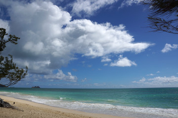 Waimanalo Beach looking towards Mokulua islands