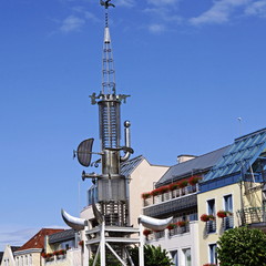 AURICH ( Ostfriesland ) - Stadtpanorama
