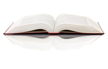 Open book  isolated on white