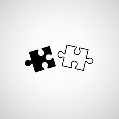 Jigsaw puzzle symbol