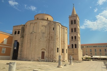 Fototapeta na wymiar Church of St.Donat in Zadar.