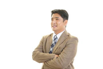 笑顔のビジネスマン