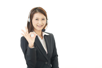 笑顔のオペレーター