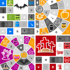 Halloween sticker infographic
