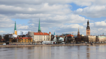 Fototapeta na wymiar Riga Skyline