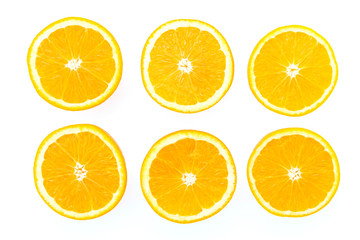 Orange isolated on white