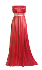 red dress isolated on white