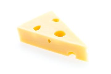 Cheese isolated on white