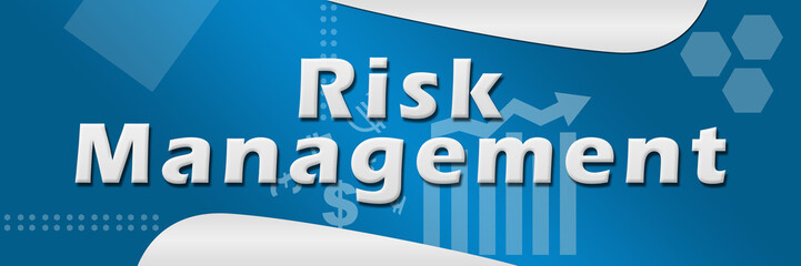 Risk Management Blue Background