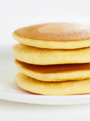 Pancake on white a