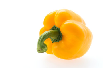 Yellow pepper isolated on white