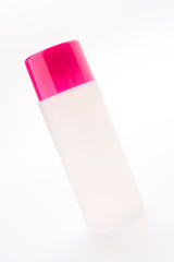 Cosmetic bottle isolated on white